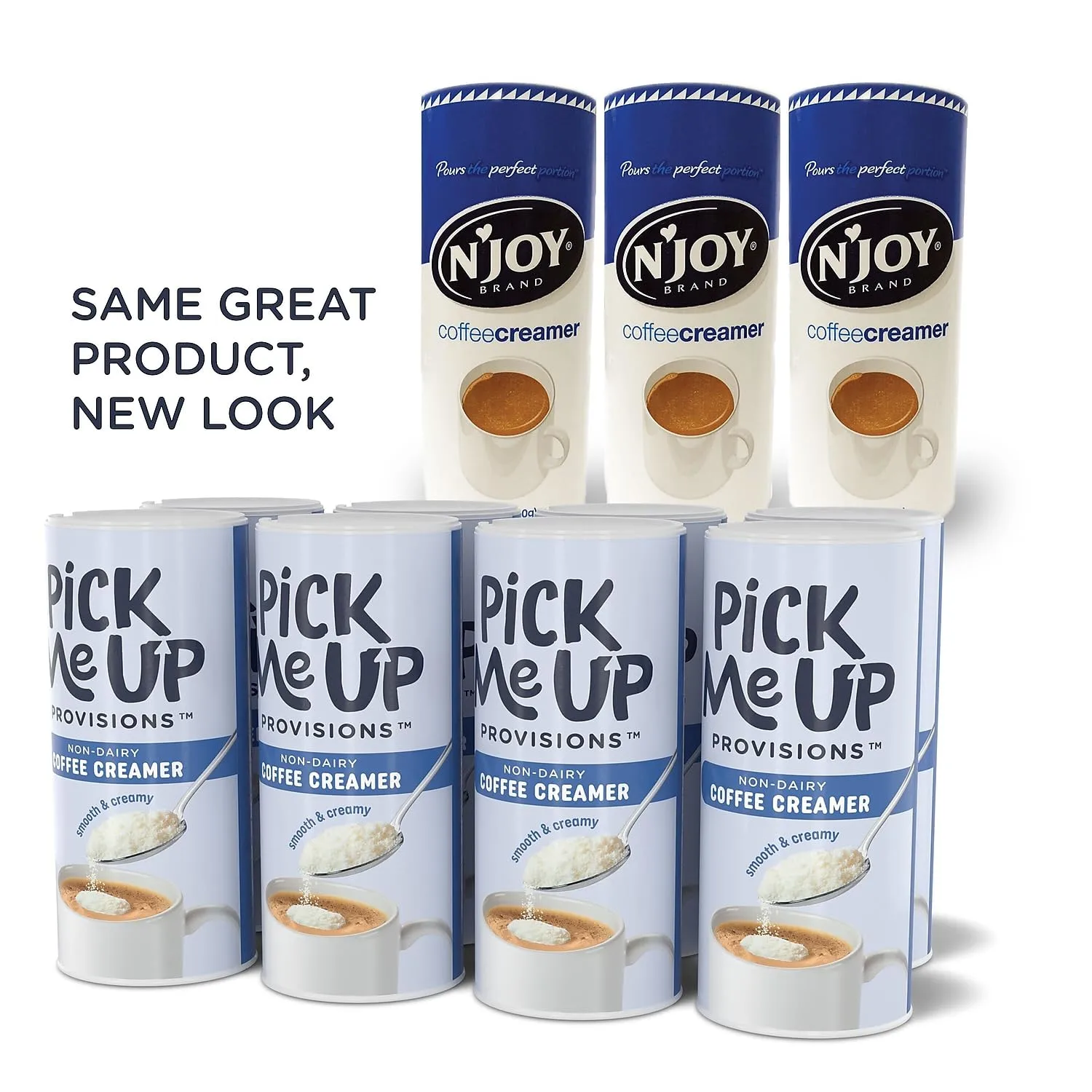 N'Joy 827783 Non-Dairy Coffee Creamer, 16 oz Canister, 8/Carton