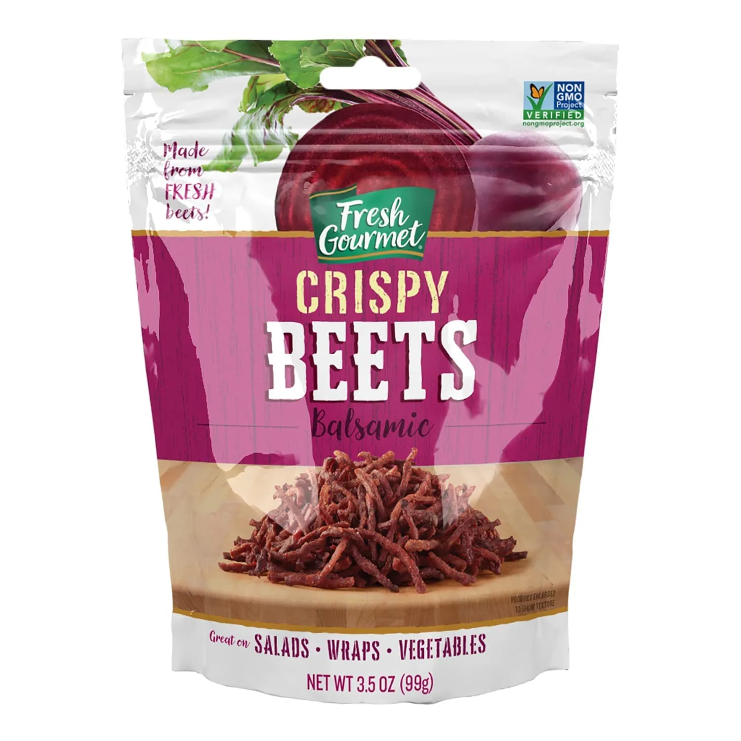 Fresh Gourmet Crispy Balsamic Beets 3.5 Ounce (Pack of 2)