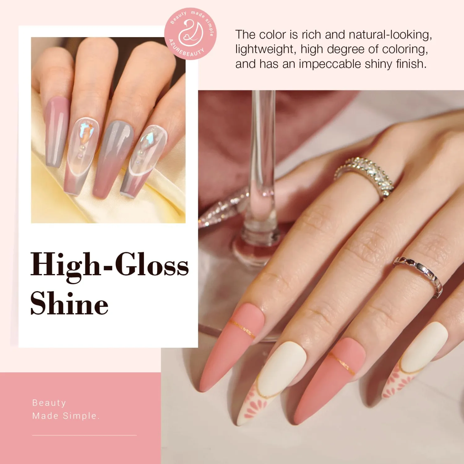 AZUREBEAUTY 31 Pcs Dip Powder Nail Kit, 20 Colors Glitter Nude Pink White Gray Dip Powder Liquid Set with Top/Base Coat Activator for French Nails Art Manicure DIY Salon Women Christmas Gift