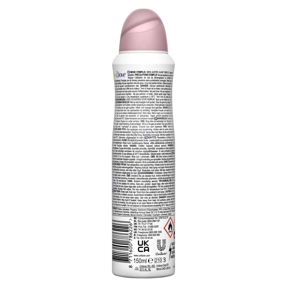 Dove Anti Antiperspirant Go Fresh Pomegranate & Lemon Verbena 150ml Each Can (2 Cans)