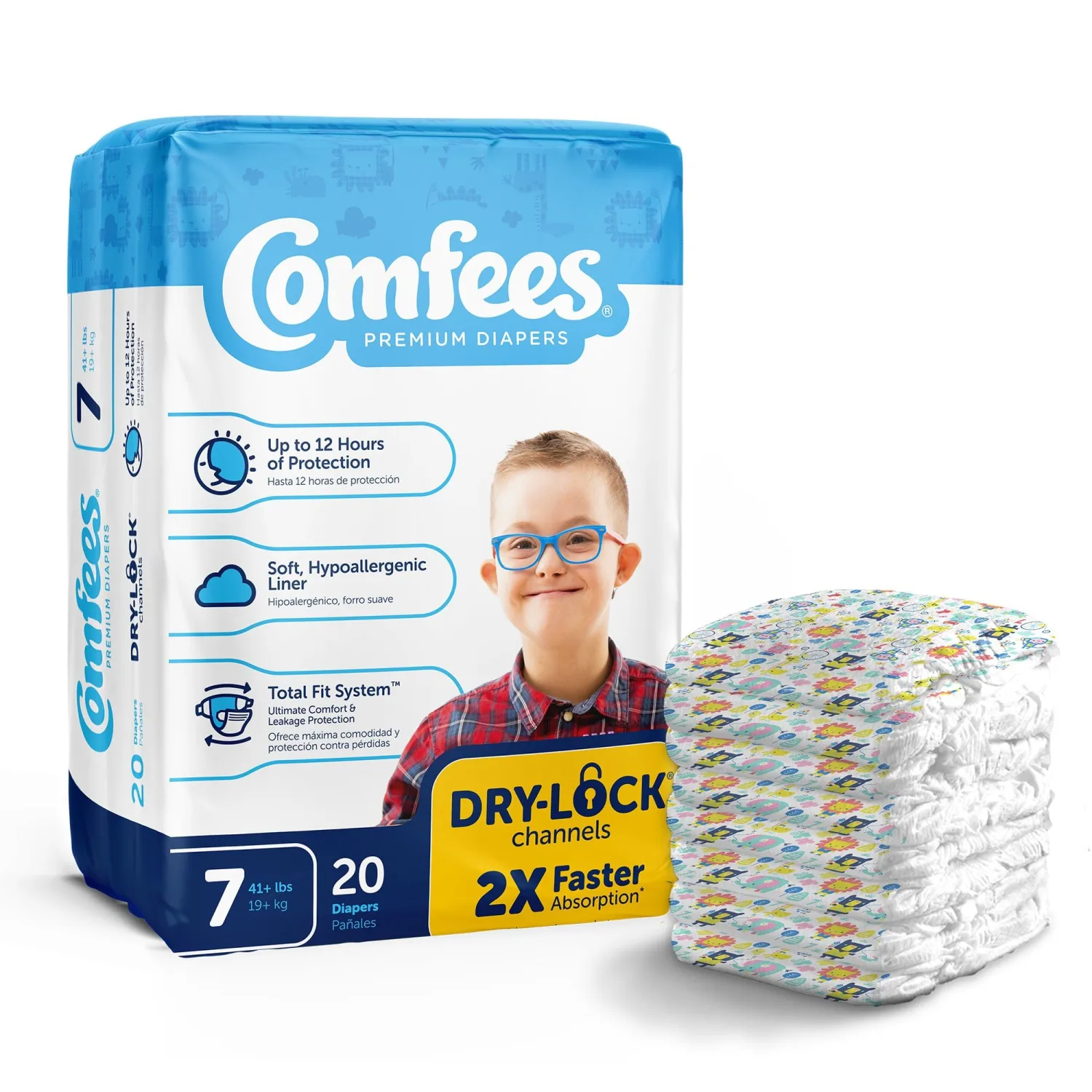 Baby Baby Diaper Size 7, Over 41 lbs. CMF-7, 20 Ct
