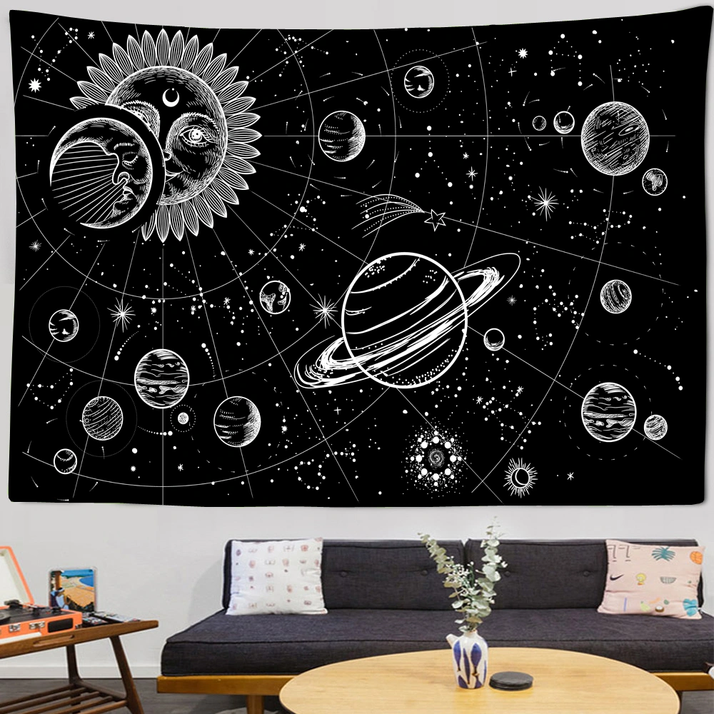 Vintage Moon Living Room Bedroom Tapestry Hanging Decoration