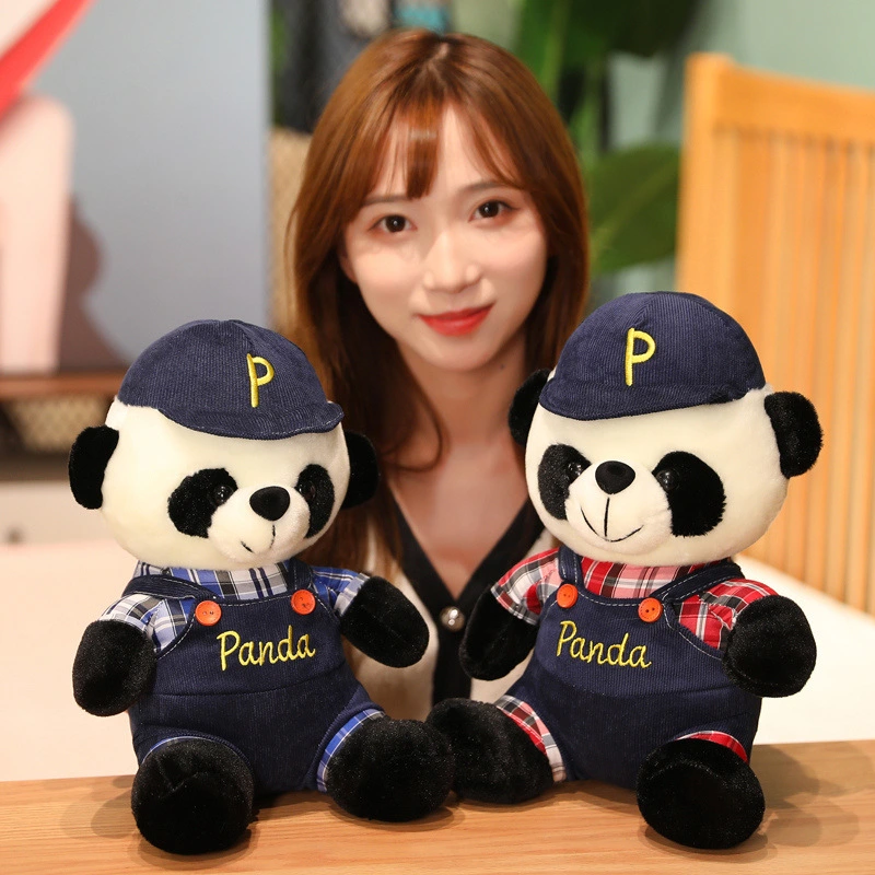 Fashion Personality Panda Plush Doll Cute Sitting Posture