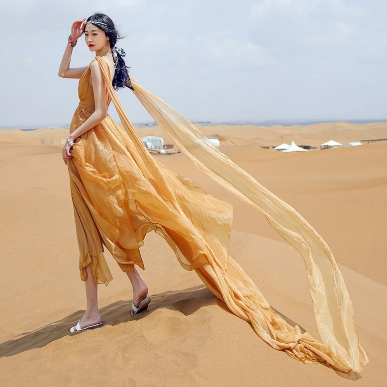 Super Fairy Seaside Travel Elegant Beach Dress