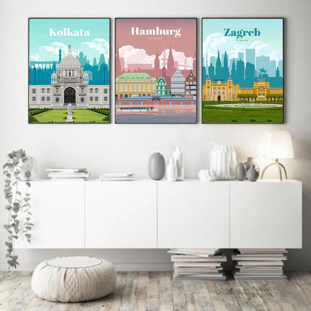 Cape Quebec Cityscape Poster Canvas Painting