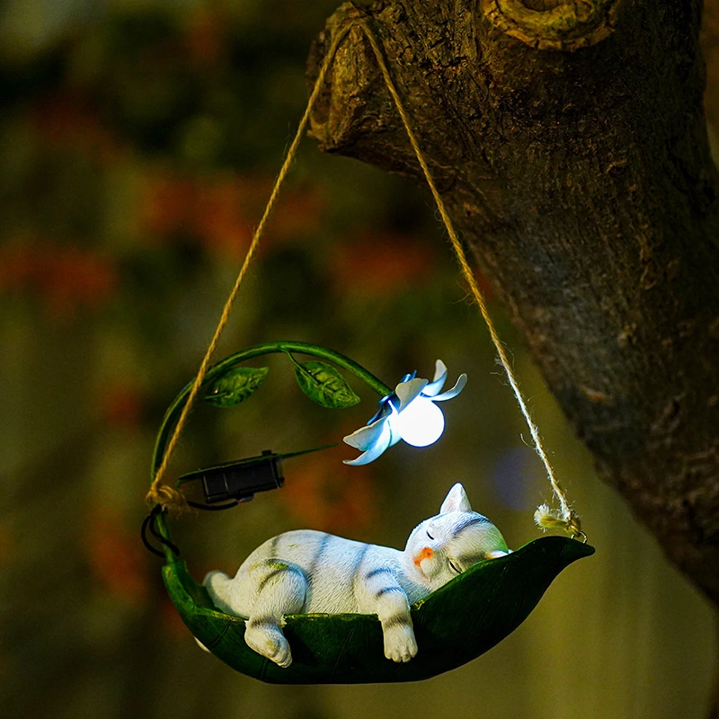 Tree Animal Solar Decorative Lamp