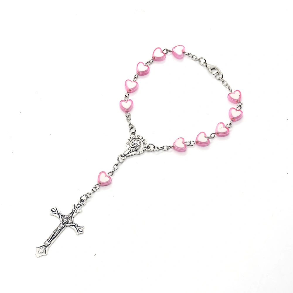 Cross Baptism Beads Rosary Bracelet Bracelet