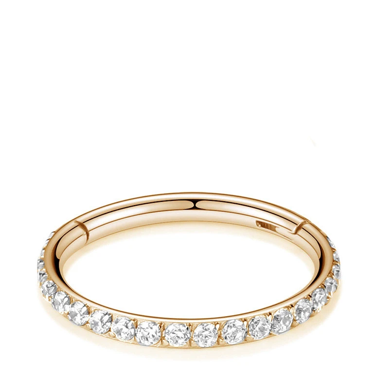 Fashion Stainless Steel Diamond Nose Ring Jewelry For Men And Women
