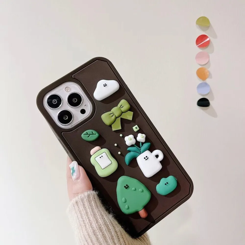 Three-dimensional Cloud Plant Phone Case