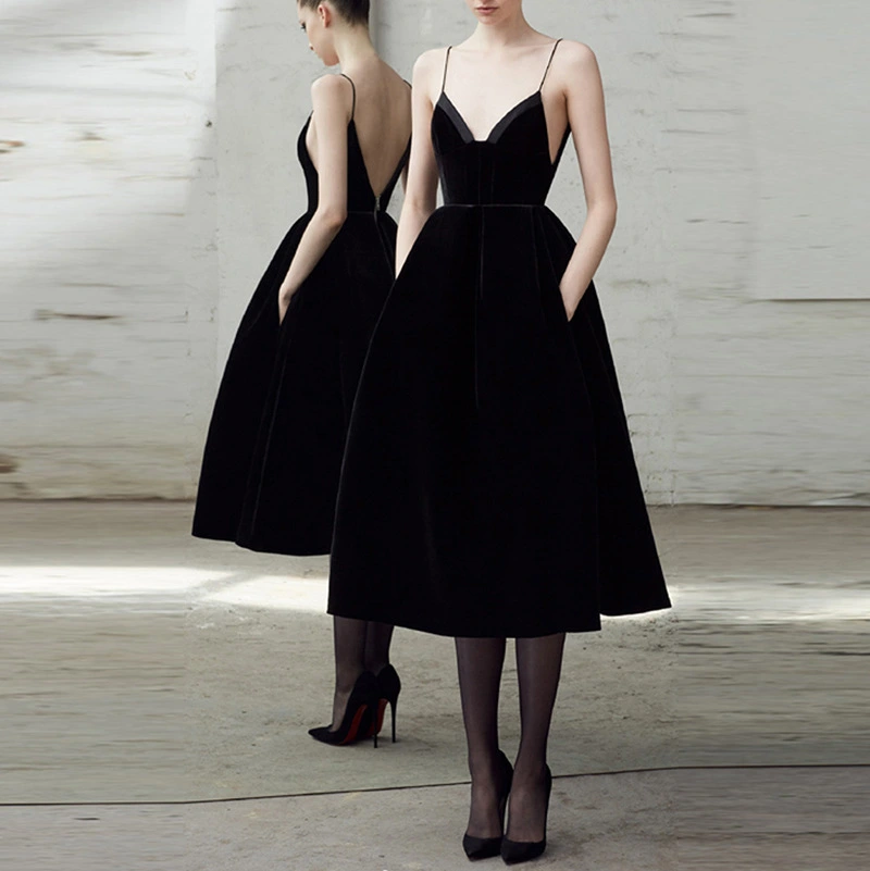 Party Little Black  Dignified Suspender Dress