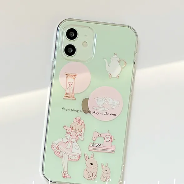 Transparent Phone Case For Literary Girl