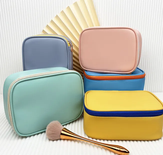 Korean Version PU Waterproof Cosmetic Bag