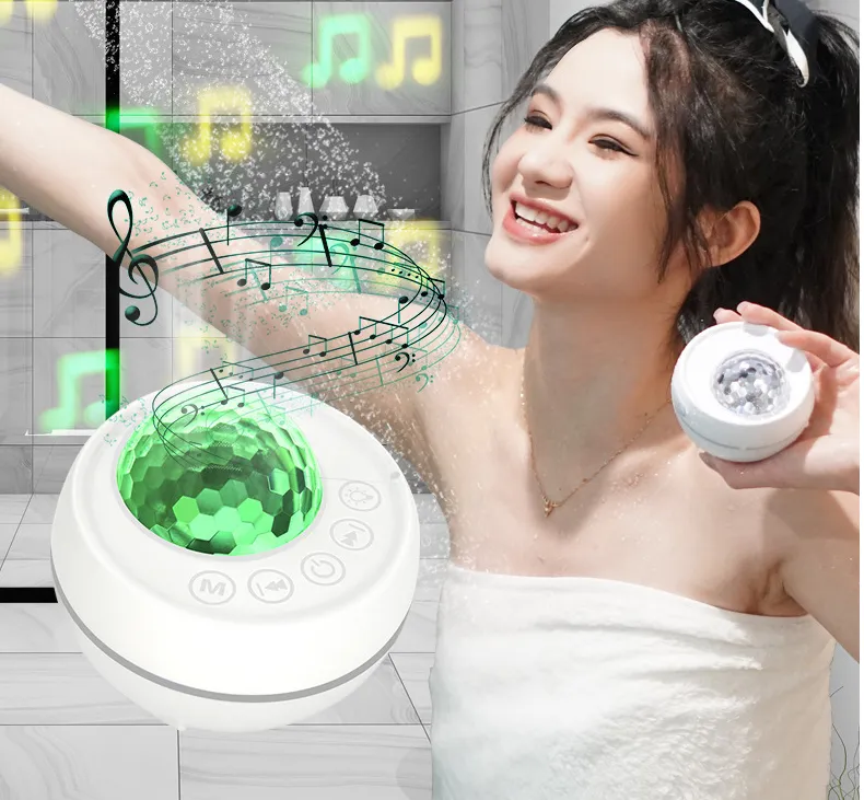 Bathroom Magic Sound Light Swimming Pool Outdoor Small Magic Ball Atmosphere Light Bluetooth Waterproof Speaker Music Voice Control Stage Small Audio