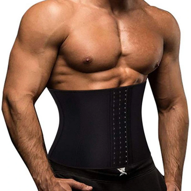 Men's Back Support Neoprene Gym Training Three Breasted Plastic Belt