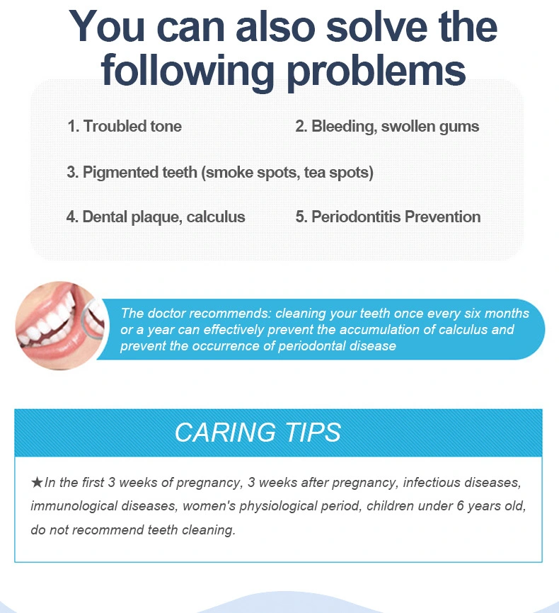 Visual Ultrasonic Tooth Cleaning Device Convenient Household Tooth Flushing Device To Remove Calculus And Beauty Tooth Cleaning Device
