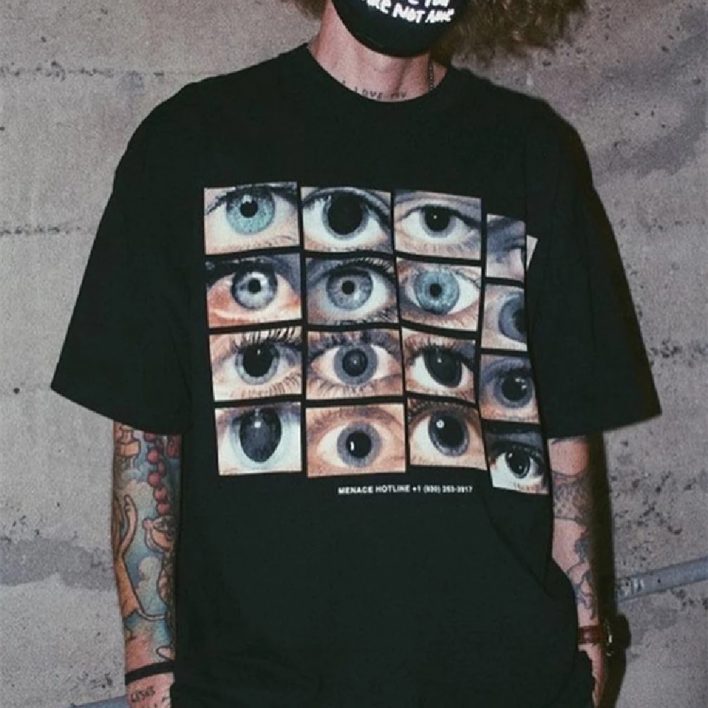 Men's High Street Fried Loose Half Sleeve T-shirt