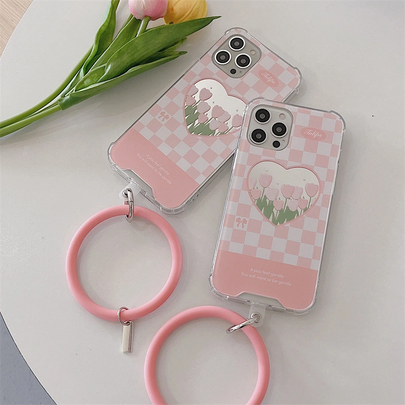 Ins Mirror Flower Bracelet Suitable For IPhone13 Mobile Phone Case