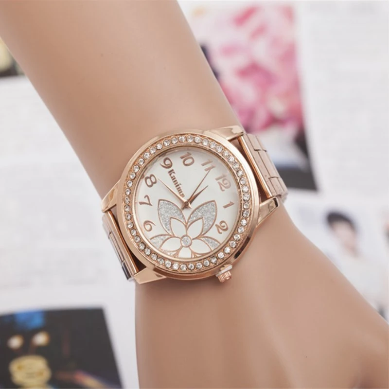 Couple Quartz Alloy Women's Fashion Trend Steel Band Watch