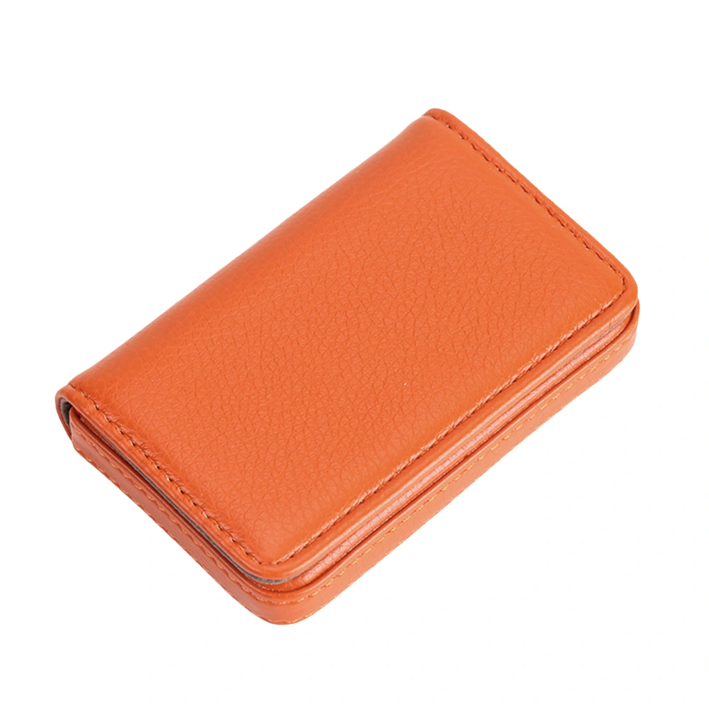 Business Card Holder, PU Leather Business Card Case with Magnetic Shut