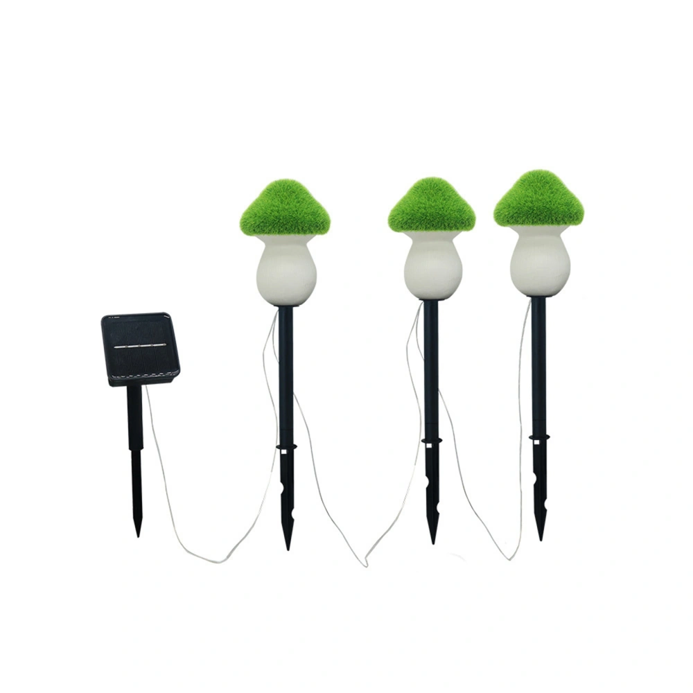 LED Lawn Lights, Flocking Mushroom Solar Light Outdoor Landscape Light