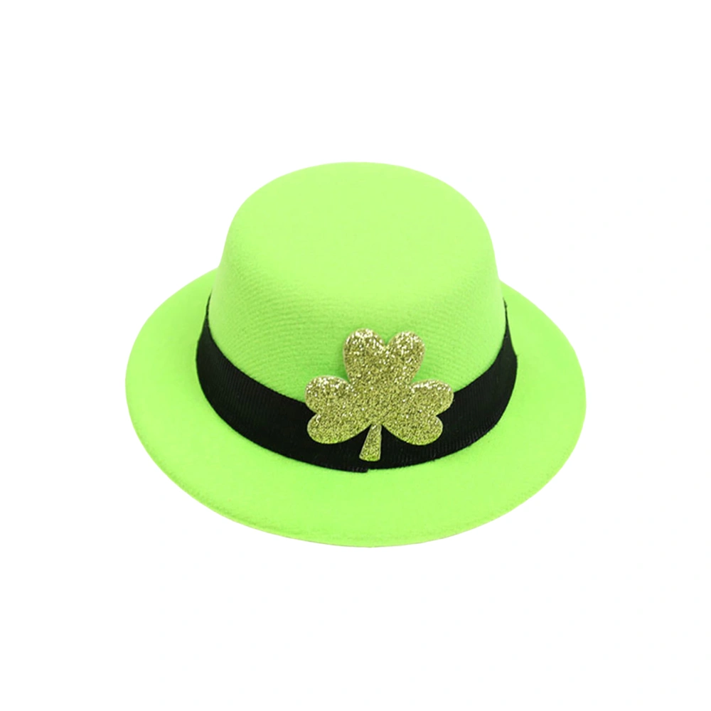 Mini Leprechaun Hats Green Top Hats Shamrock Party Hats Hair Clips