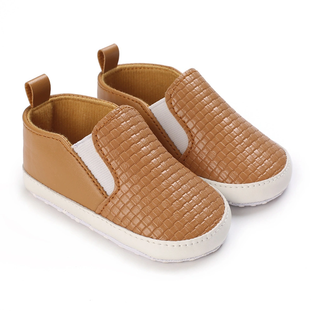 Baby Walking Shoes Solid Color Leather Non-Slip Sole Moccasins