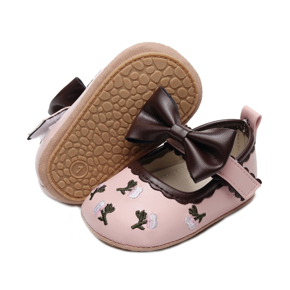 Baby Girls Mary Jane Flats Floral Embroidered Princess Dress Shoes