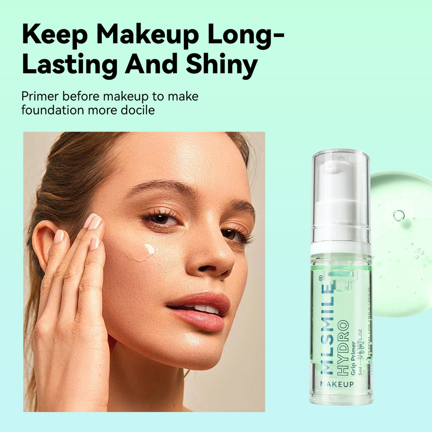 Moisturizing Primer Gel Invisible Light Clear Non-Sticky Formula Gel