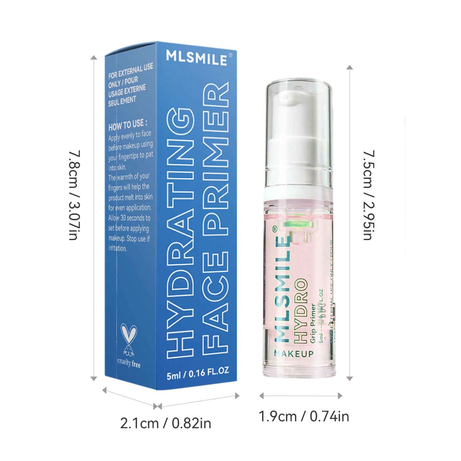 Moisturizing Primer Gel Invisible Light Clear Non-Sticky Formula Gel