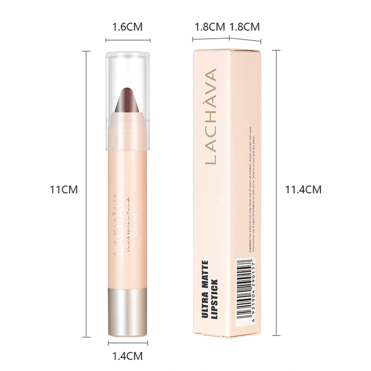 Matte Lip Liner Pencil Waterproof Long-Lasting Lipstick Lip Crayon