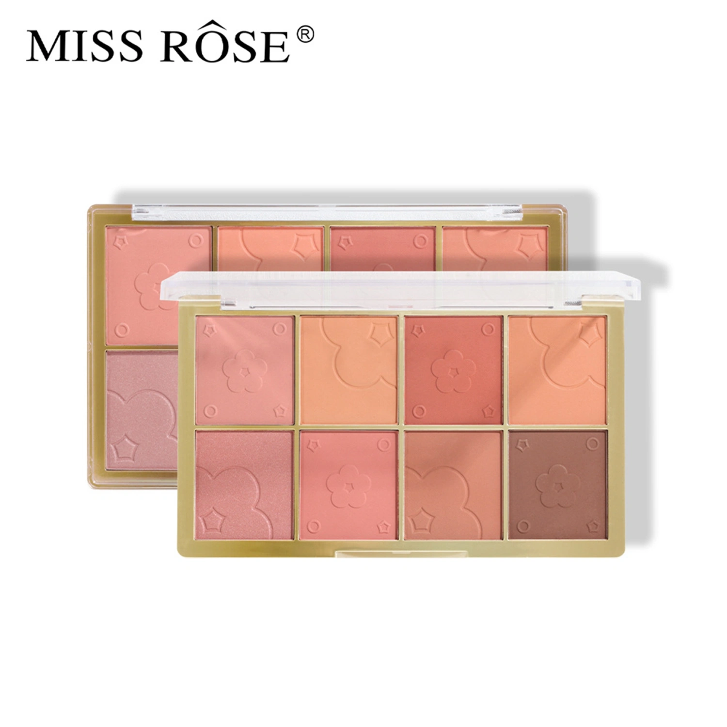 8 Colors Blush Palette, Matte Makeup Contour Highlighter Eyeshadow