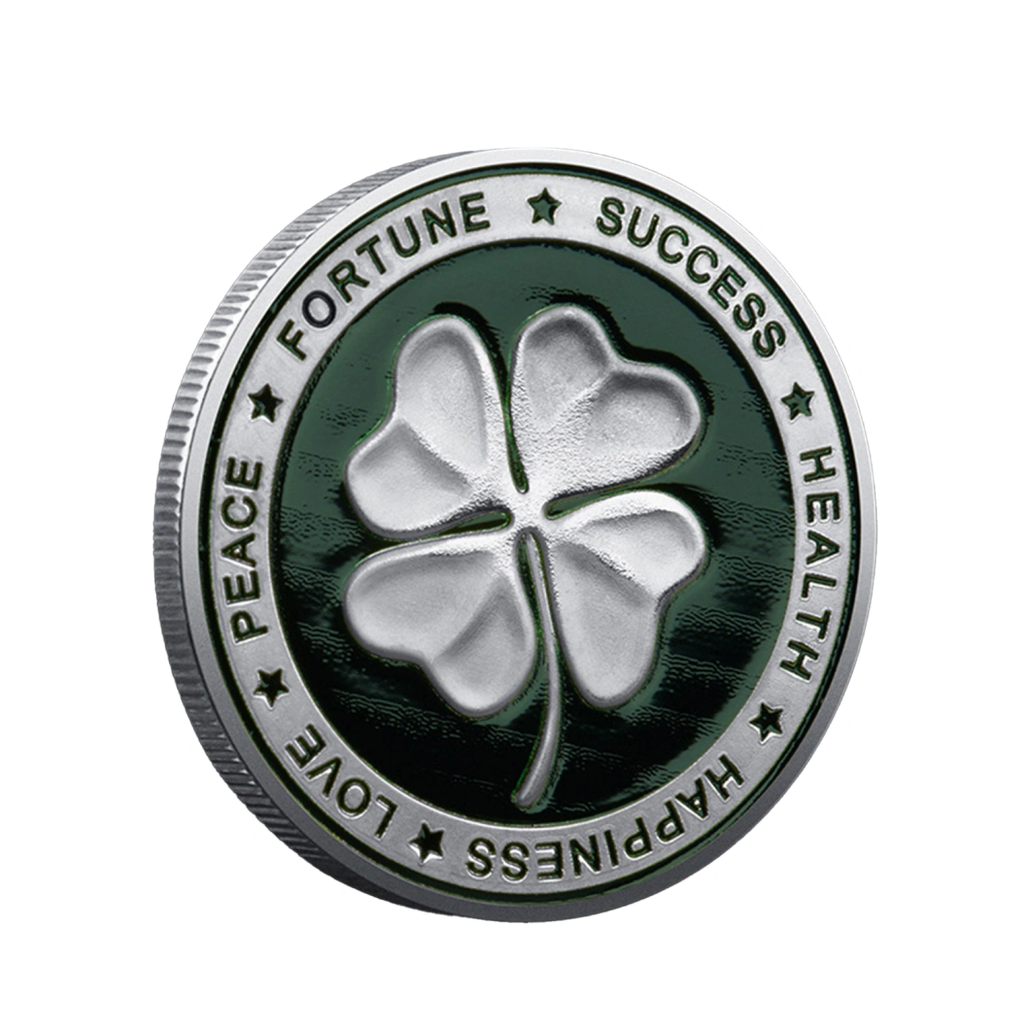 Commemorative Coin Four Leaf Clover Elephant Relief Baking Paint Coin