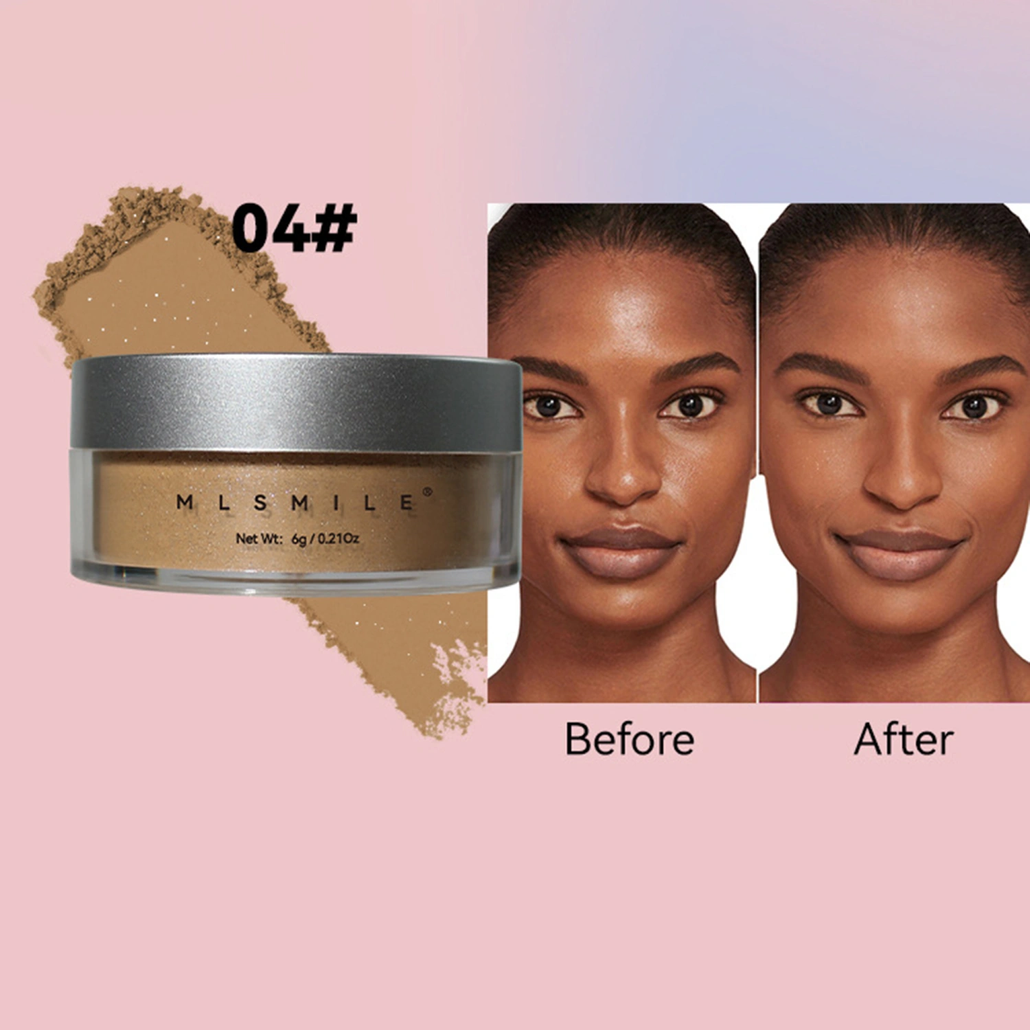 Loose Shimmer Powder for Women Sweat Resistant Setting Powder 