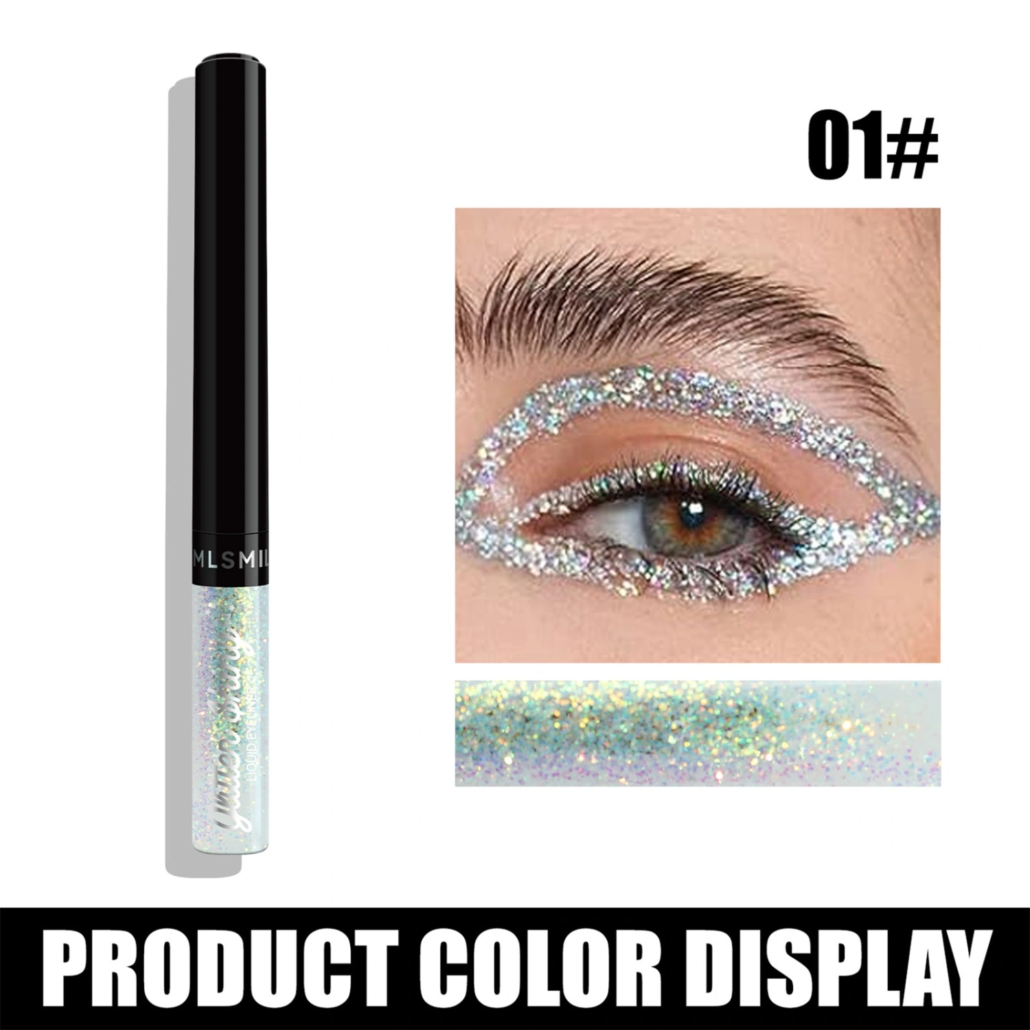 Glitter Eyeliner Liquid Glitter Eyeliner Long-lasting Sparkle Eyeliner