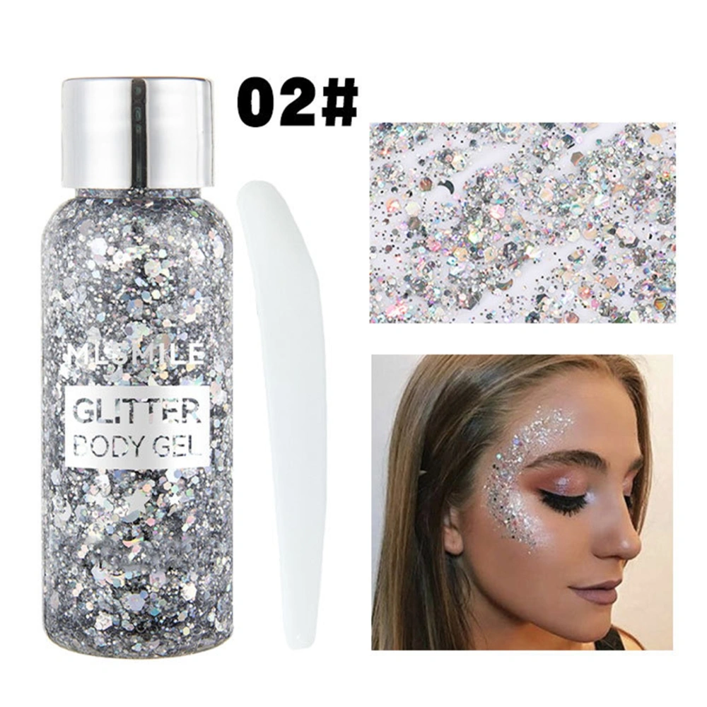 Body Glitter Gel Sparkle Chunky Glitter Long Lasting for Body