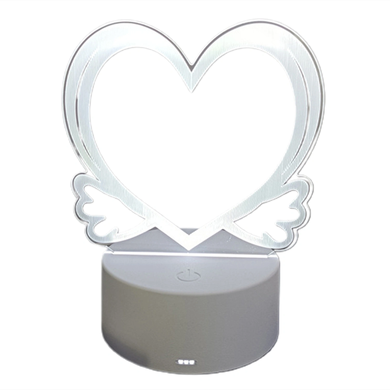 3D Night Light Cute Heart Lamp with Message Board Bedroom Light