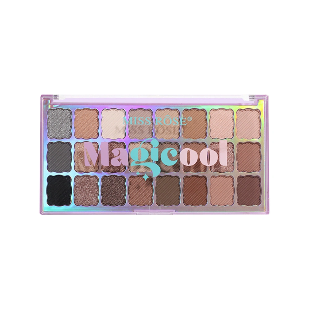 24 Colors Eyeshadow Palette, Matte Pearlescent Polarized Eyeshadow