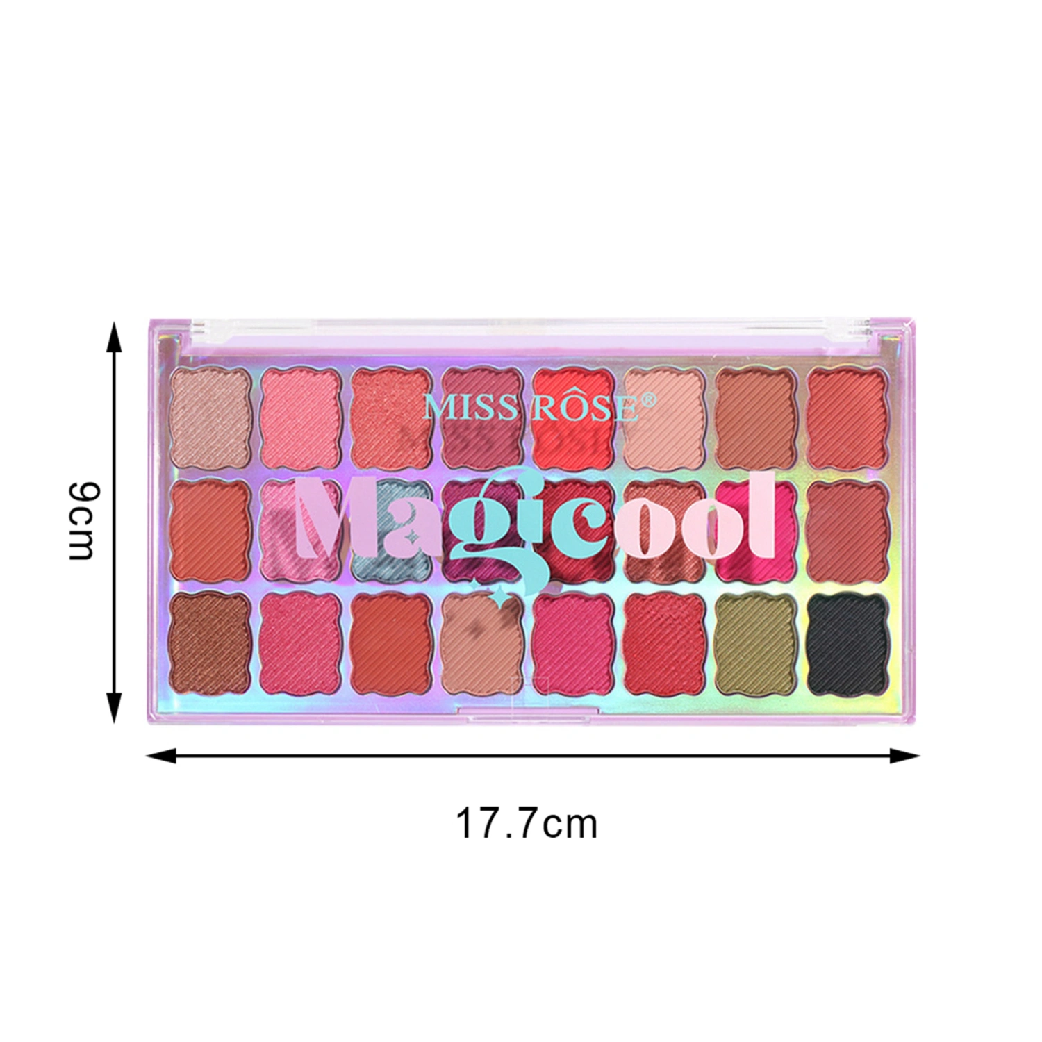 24 Colors Eyeshadow Palette, Matte Pearlescent Polarized Eyeshadow