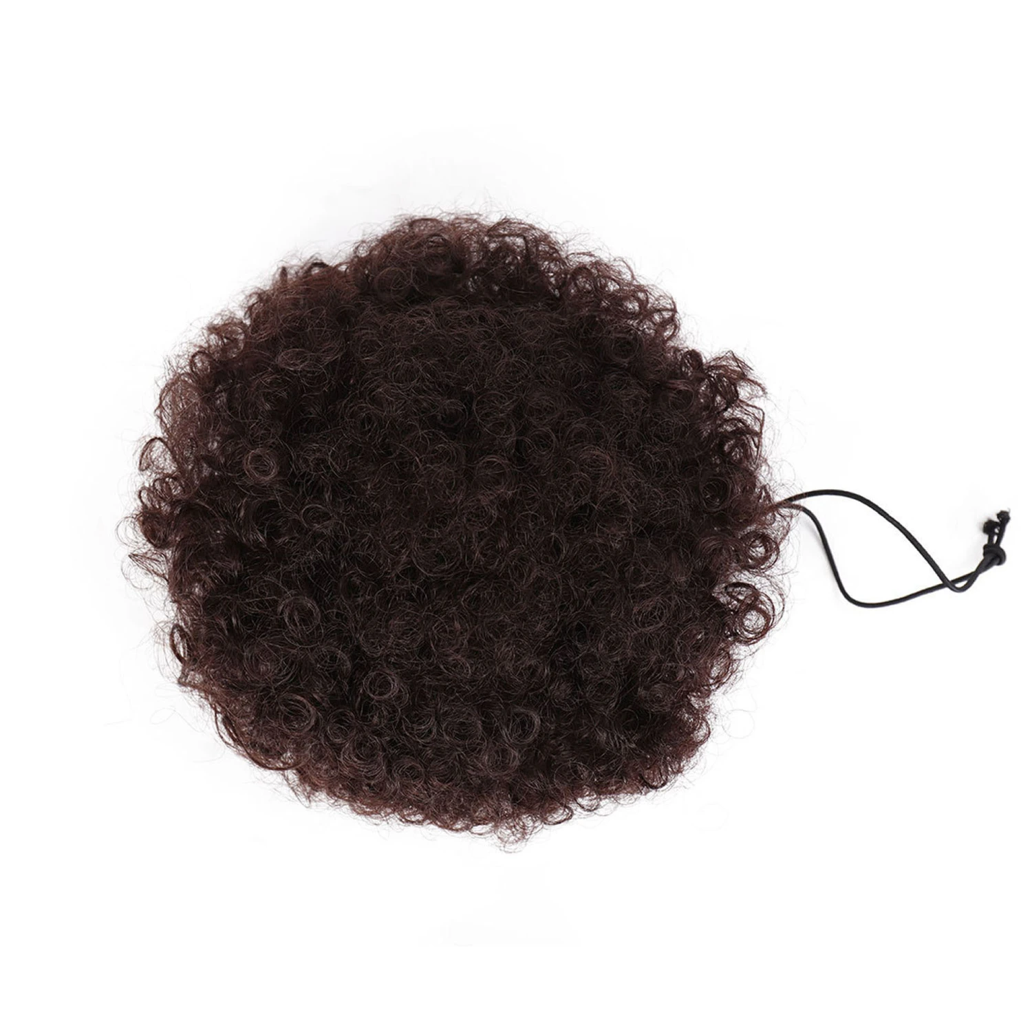 Women Afro Ponytail, Natural Soft Curly Bouncy Drawstring Puff Wig