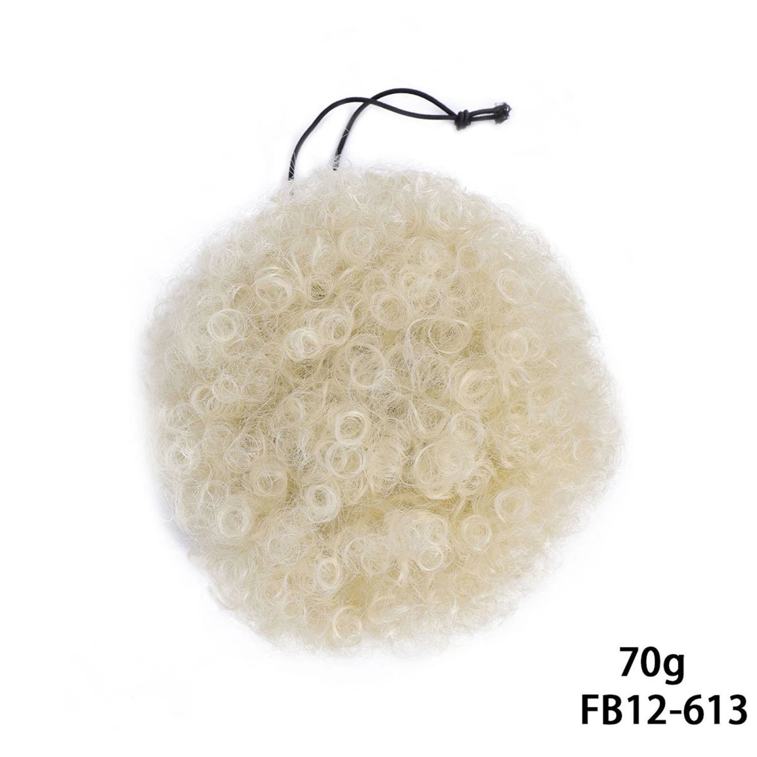 Women Afro Ponytail, Natural Soft Curly Bouncy Drawstring Puff Wig