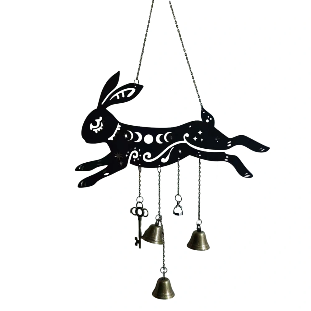 Easter Wind Chime Ornament Metal Rabbit Fox Garden Hanging Windchimes