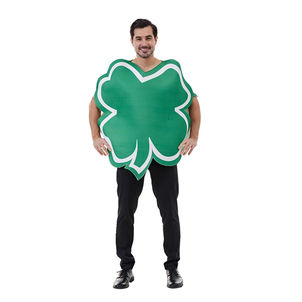 Shamrock Costume, Funny Green Party Holiday Costume for Adults