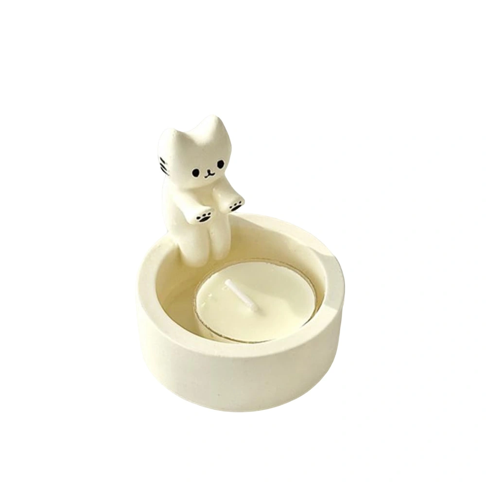 Cute Cat Candle Holder Modern Resin Tea Light Holder Table Decoration 