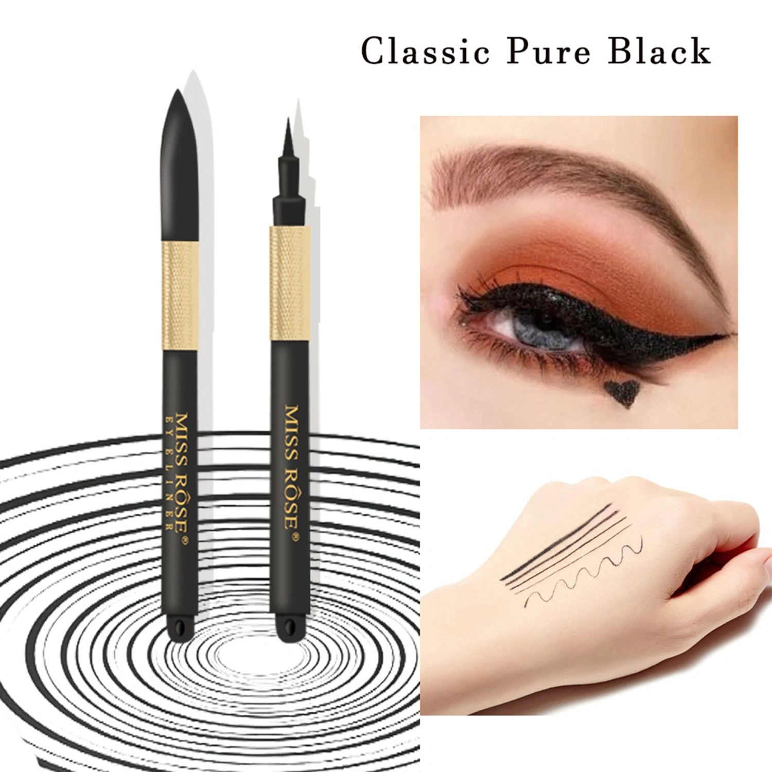 Liquid Eyeliner, Quick Drying Precision Liquid Eyeliners Waterproof