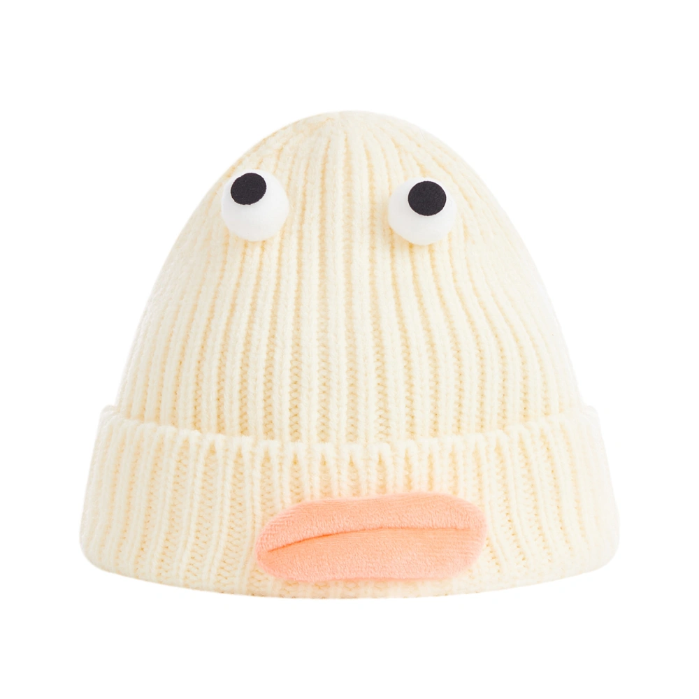 Kids Girls Boys Beanie Thick Lips Big Eyes Cartoon Fall Winter Cap