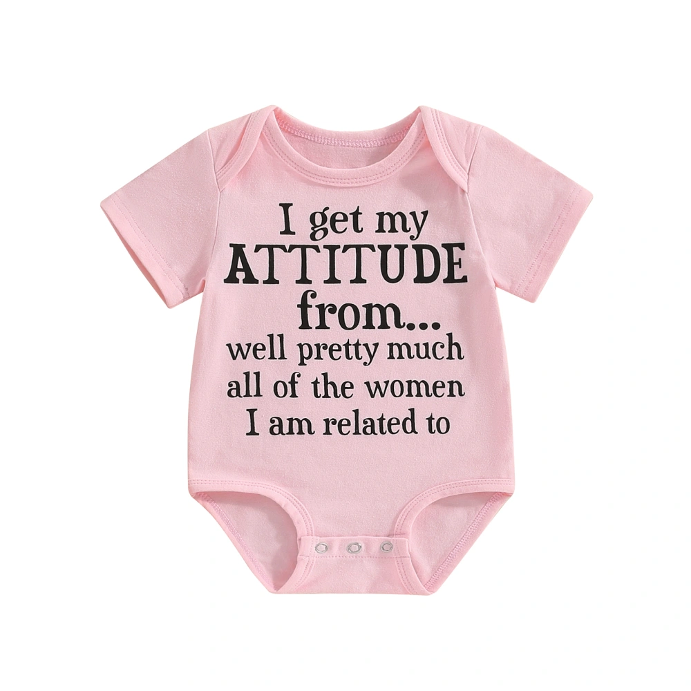 Baby Summer Jumpsuit Letter Print Short Sleeve Romper T-Shirt