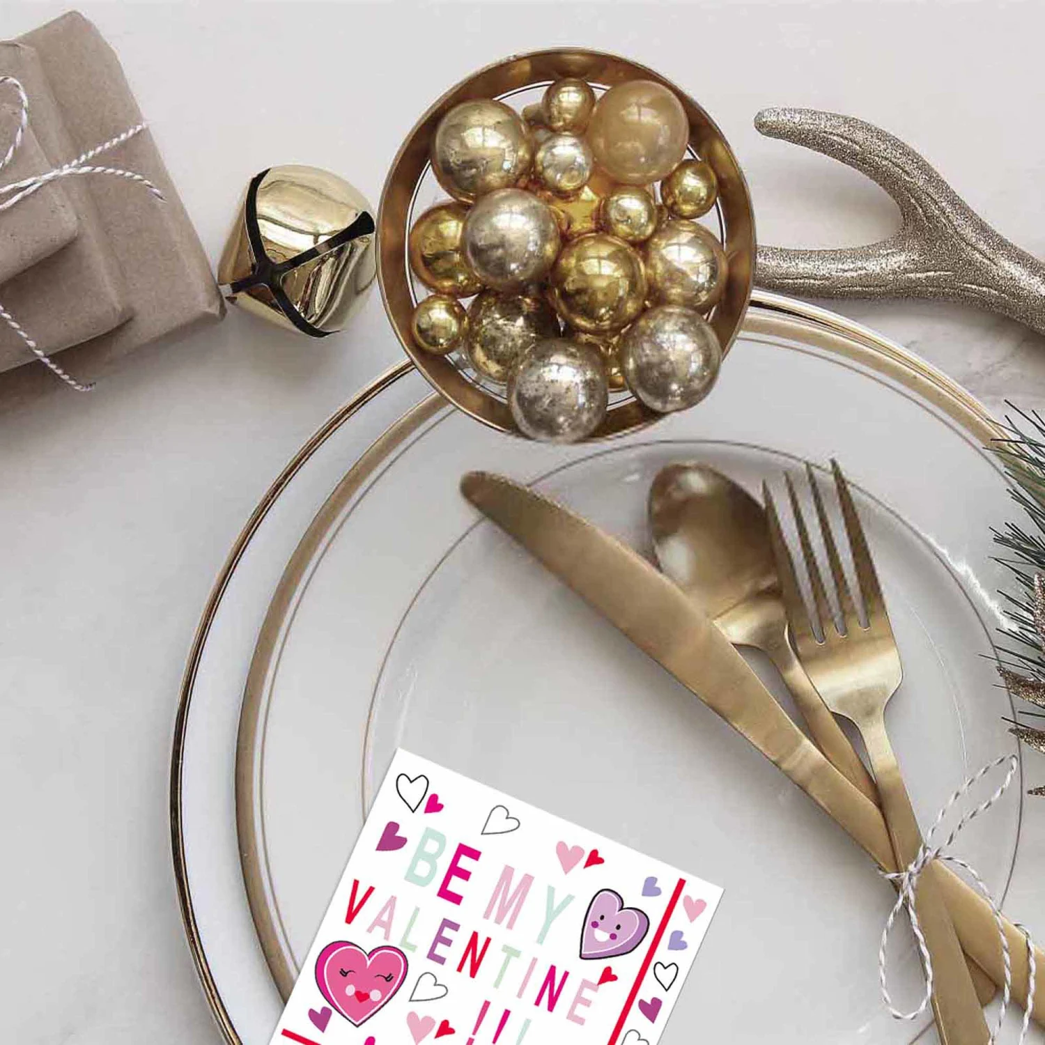 Valentine Paper Plates Tableware Set Include Cups, Napkins, Cutlery