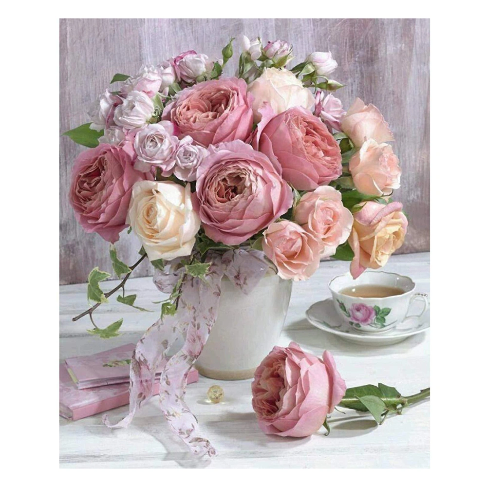 Diamond DIY Painting Rose Flower Kit Art Craft for Adults Wall Decor