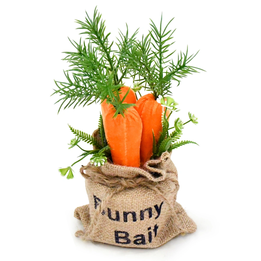 Easter Table Decorations Artificial Fake Carrots Tabletop Centerpieces