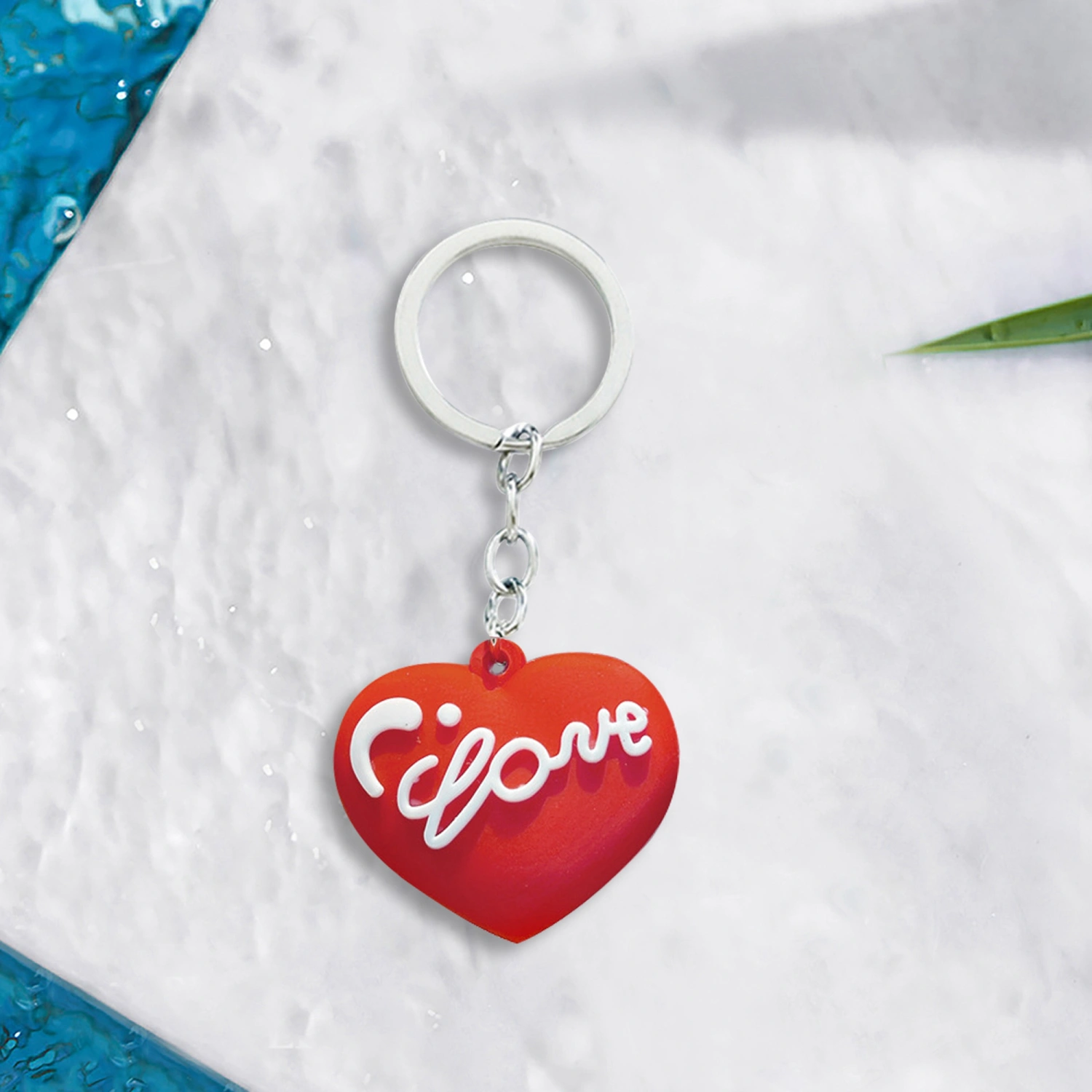 Couples Key Ring Red Heart Personalized Keychain Bags Pendants